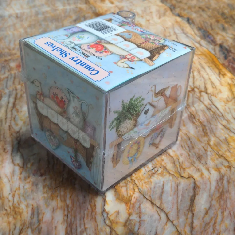Country Shelves Memo Cube Paper